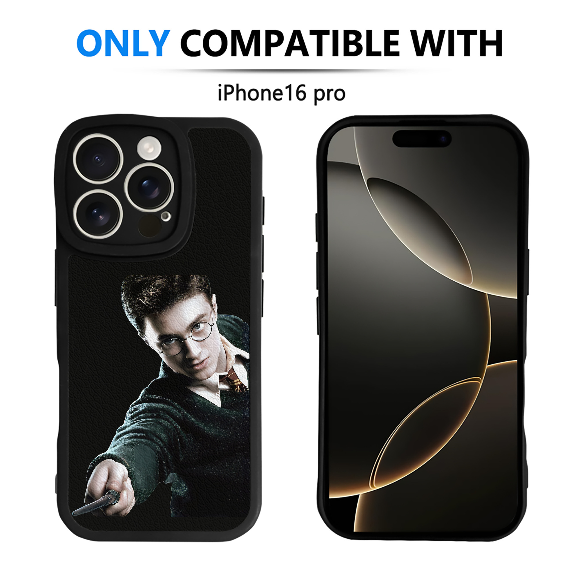 （画像用） Harry Potter ハリー・ポッターシリーズ 【iPhone 16シリーズ対応】シリコンスマホケース（レザー調） 材質：シリコン